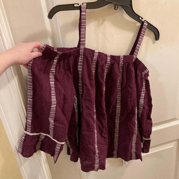 🐆3/$15 Sonoma stripped off shoulder top NWT - Picture 4 of 6